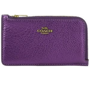 Coach L Zip Card Case